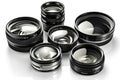 lenses isolated on white background. Generated by AI