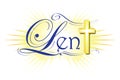 Lent Banner with Cross