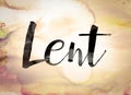 Lent Concept Watercolor Theme Royalty Free Stock Photo