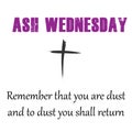 Lent Quote, Ash Wednesday, Remember that you are dust and to dust you shall return