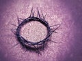 Lent Season,Holy Week and Good Friday Concepts - crown of thorns image background. Stock photo. Royalty Free Stock Photo