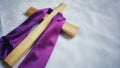 Lent Season,Holy Week and Good Friday concepts - image of wooden cross in vintage background