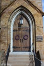 Lenten Wreaths on Grace Lutheran Church Doors , Springfield, IL