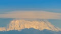 Lenticular Cloud Over Mount Rainier, Washington State Royalty Free Stock Photo