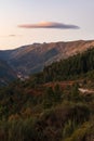 Lenticular cloud at Serra da Estrela in Portugal Royalty Free Stock Photo