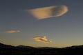 Lenticular clouds Royalty Free Stock Photo