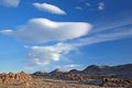 Lenticular Clouds, Alabama Hills Royalty Free Stock Photo