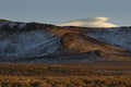 Lenticular clouds form over the Sierra Nevada