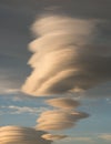 Lenticular clouds Royalty Free Stock Photo