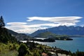 Lenticular clouds near Queenstown, New Zealand Royalty Free Stock Photo