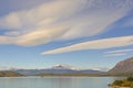 Lenticular Clouds over an Alpine Landscape Royalty Free Stock Photo