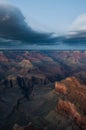 Lenticular clouds over Grand Canyon Royalty Free Stock Photo