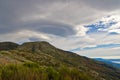 Lenticular clouds over the Montseny Royalty Free Stock Photo