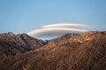 Lenticular clouds over mountain II