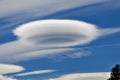 Lenticular clouds near Queenstown, New Zealand Royalty Free Stock Photo