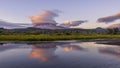 Lenticular Clouds over Mt Adams Royalty Free Stock Photo