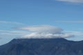 Lenticular clouds are stationary clouds that form in the troposphere in perpendicular alignment to the direction of the wind