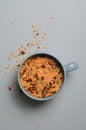 Lentil and Bulgur Mix with Dried Herbs and Spices Royalty Free Stock Photo