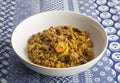 Lentil curry with fresh turmeric