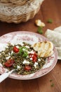 Lentil salad Royalty Free Stock Photo