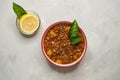 Lentil soup. Adasi Persian soup with lentils.