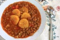 Lentil Soup with Plantains