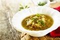 Lentil soup with sun dried tomatoes