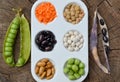 Lentils, peas, beans Royalty Free Stock Photo