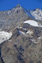 Lenzspitze and Nadelhorn Royalty Free Stock Photo