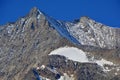 Lenzspitze and Nadelhorn Royalty Free Stock Photo