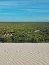 LenÃÂ§ois Maranhenses, Barreirinhas, MaranhÃÂ£o, Brazil - dunes, mangrove, forest and blue sky