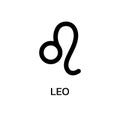 Leo icon or sign. Zodiac, astrology, horoscope symbol. Vector illustration Royalty Free Stock Photo