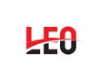 LEO Letter Initial Logo Design Royalty Free Stock Photo