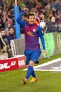 Leo Messi celebrating a goal