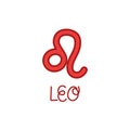 leo symbol illustration Royalty Free Stock Photo