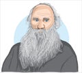 Leo Tolstoy 1828 - 1910  Russian writer Royalty Free Stock Photo