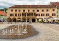 The main square Hauptplatz in Leoben, Styria, Austria