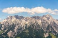 Leogang Mountains Leoganger Steinberge with highest peak Birnhorn, idyllic summer landscape Alps, Austria Royalty Free Stock Photo