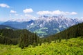 Leogang Mountains Leoganger Steinberge with highest Birnhorn, Alps, Austria Royalty Free Stock Photo