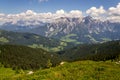 Leogang Mountains Leoganger Steinberge with highest peak Birnhorn, idyllic summer landscape Alps, Austria Royalty Free Stock Photo