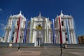 Leon cathedral in a festivity day