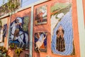 LEON, NICARAGUA - APRIL 25, 2016: Mosaics in Museo de Leyendas y Tradiciones Museum of Myths and Traditions in Leon Royalty Free Stock Photo