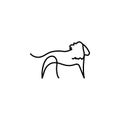 Leon one line animal icon. Element of animal icon. Thin line icon for website design and development, app development. Premium