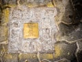 A stolperstein in memory of Leon Rieger in Strasbourg, France