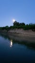 Leon river Texas moon