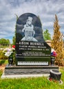 Leon Russell Tombstone at Memorial Cemetery Tulsa, Oklahoma; Rock n Roll