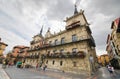 LEON, SPAIN - AUGUST 22: Tourist visiting Leon council building