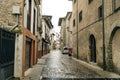 LEON, SPAIN - may 2023 Overview of Villafranca del Bierzo village and its buildinhgs