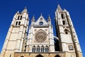 Leon, Spain: West front of Gothic Cathedral