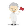 Leon Trotsky cartoon character. Vector Illustration. Royalty Free Stock Photo